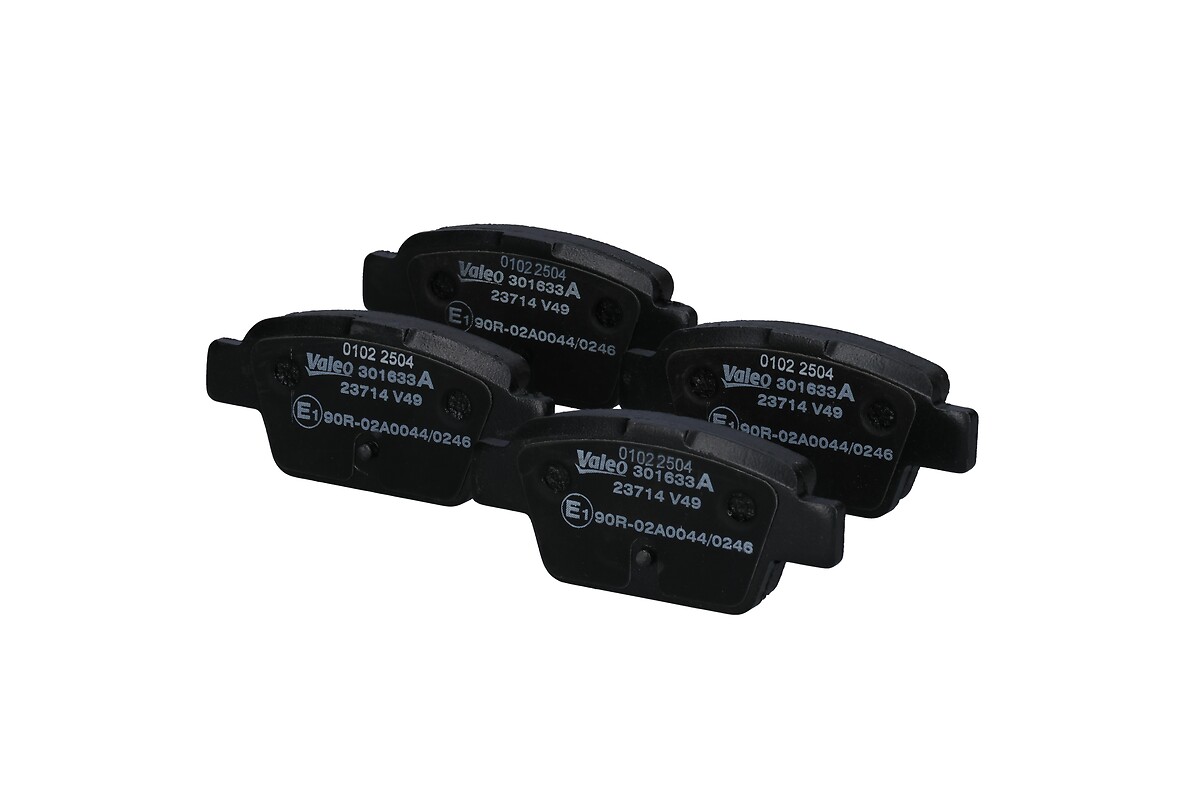 Jeu de 4 plaquettes de frein VALEO ref. 301633A